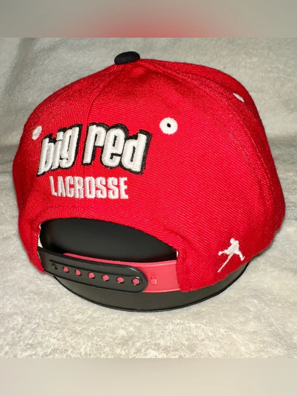 Vtg Zephyr Cornell Big Red Lacrosse Snapback Hat Cap Green Underbrim Y2K 90s